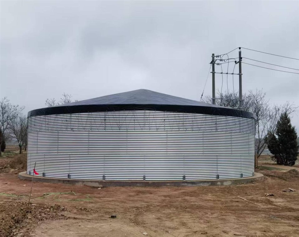 Large Scale Outdoor Water Storage Tank - With Central Column
